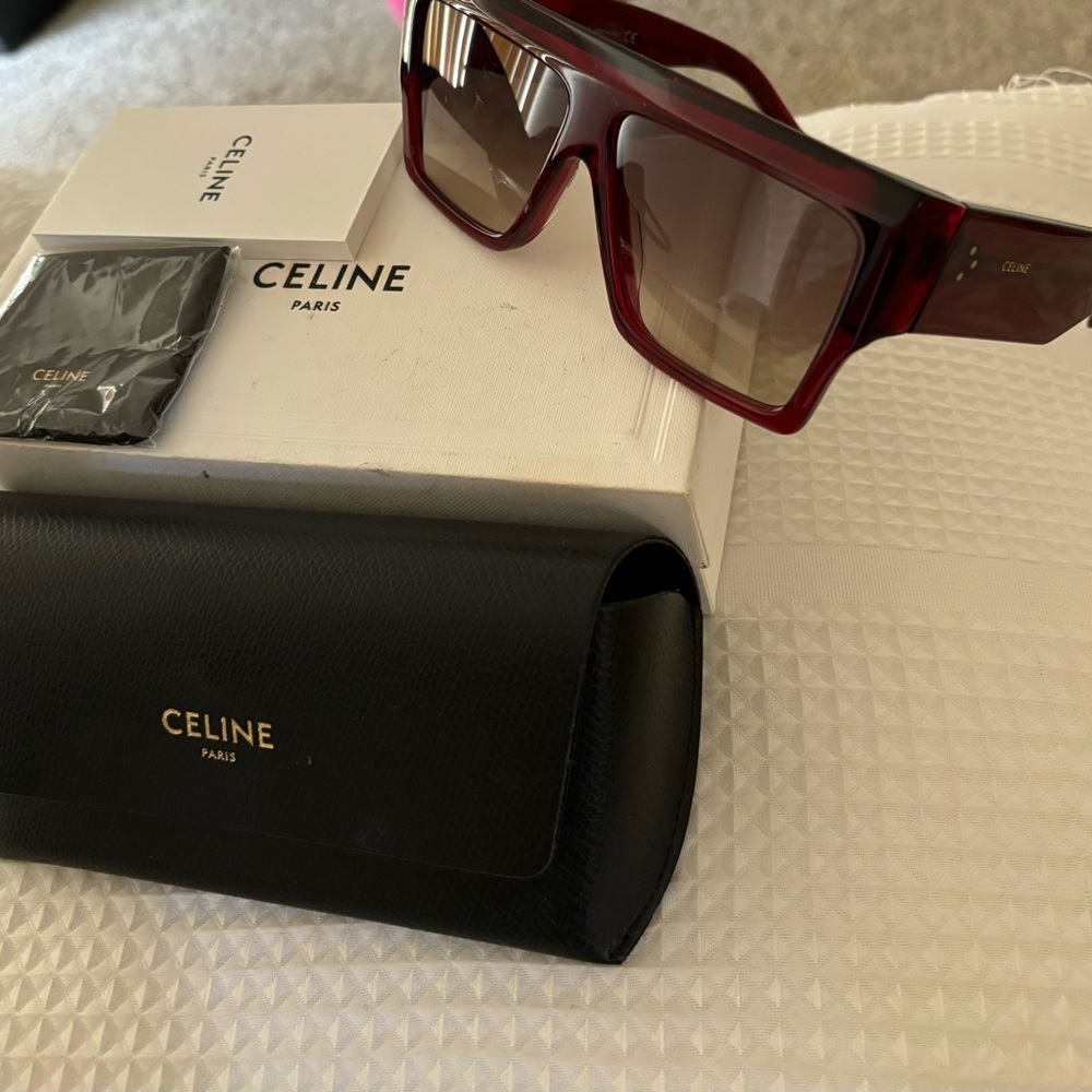 Cline 61mm Exaggerated Rectangular Sunglasses - image 2